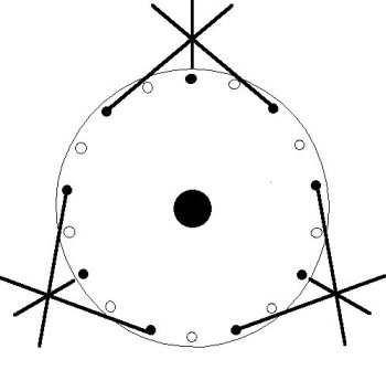 Crowsfoot lacing pattern as used on James B. Lee's converted KHS fix