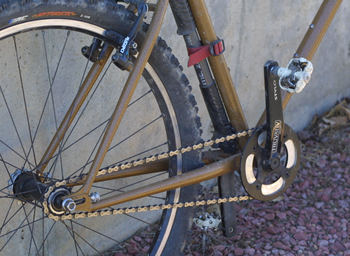 Leif Borgeson: Closeup of the Rockhopper's fixed gear transmission