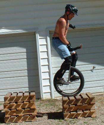 Joe Kisley: Pedal grab on a mountain unicycle