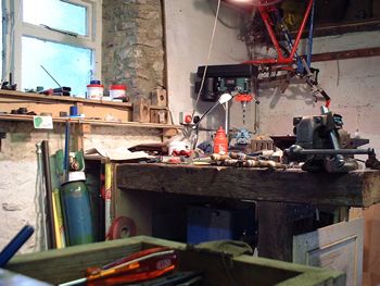 Robin Mather interview: Robin's workbench